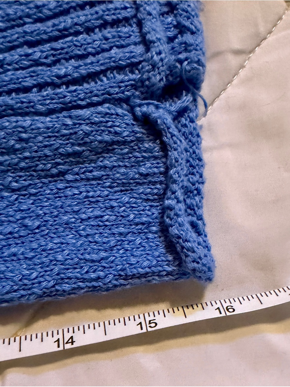 BDG Cropped Ribbed Button-Up Cardigan in Blue - Picture 7 of 8